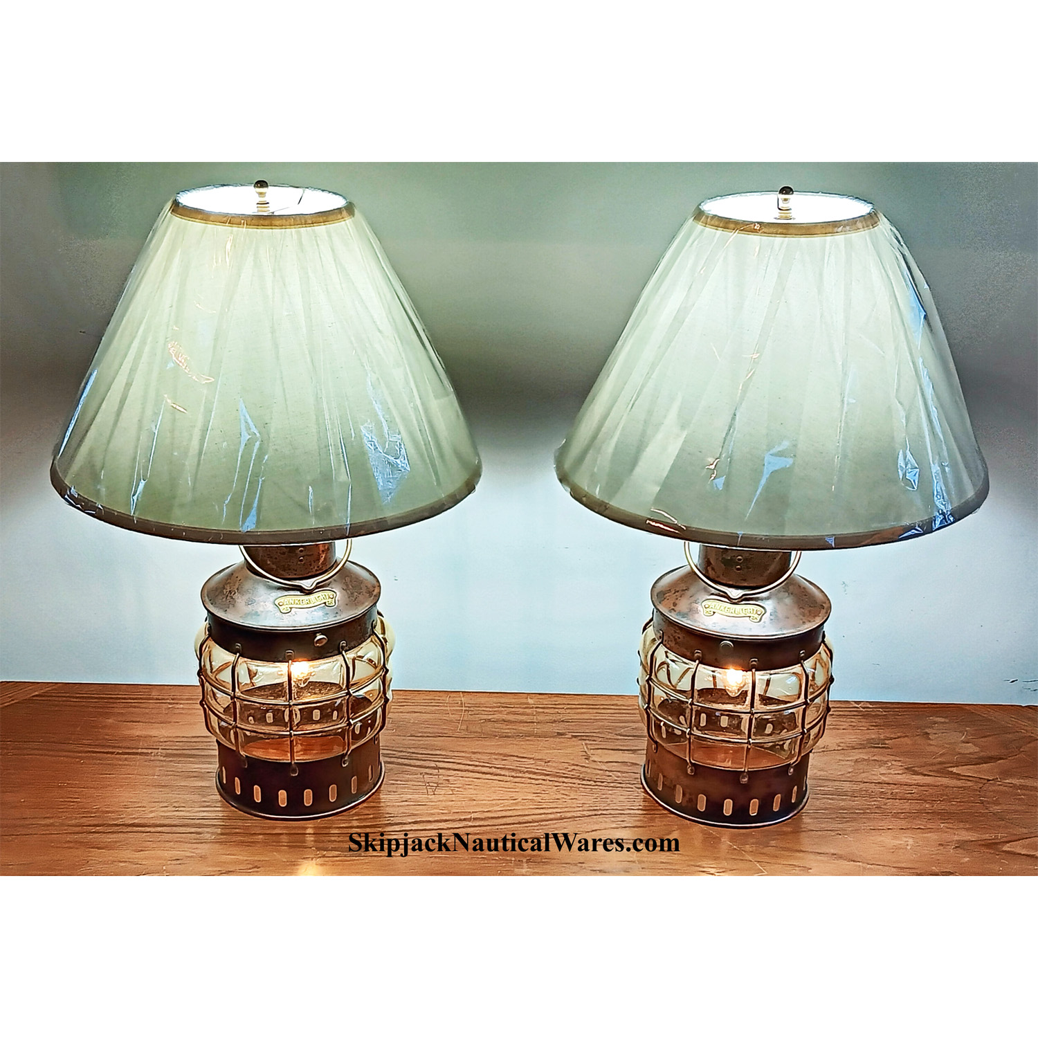 Brass & Copper Anchor Lamp at Nauticalia - Shop Online.