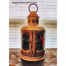 Early 20th Century Brass Boat Lantern: Skipjack Nautical Wares
