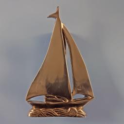 Vintage Brass Sailboat Door Knocker