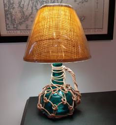 Small Green Rum Jug Lamp