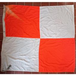 Vintage Ship's Signal Flag -- Uniform (U)