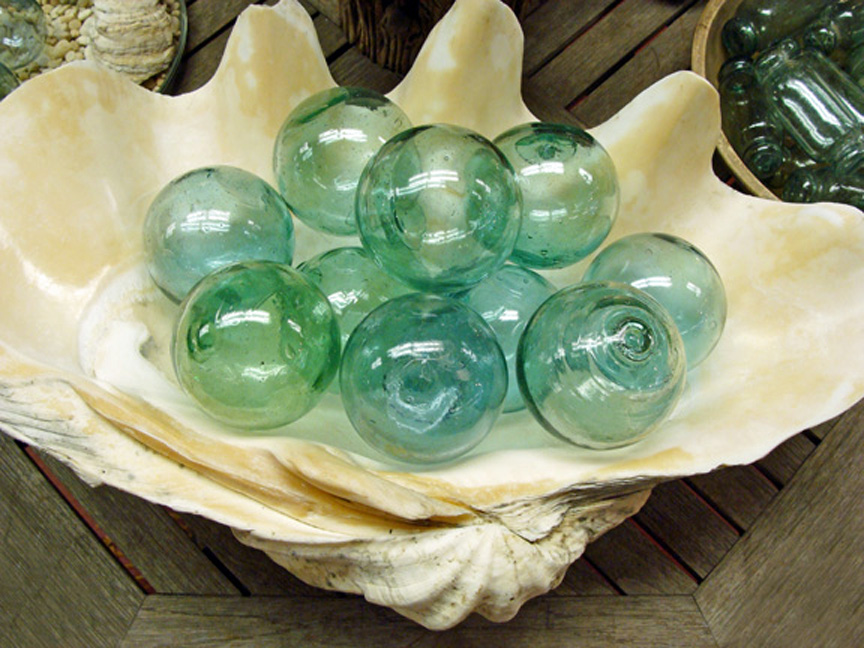 LARGE Authentic Japanese Glass Fishing Floats, Glass Buoy, Vintage