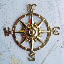 MERMAIDS brass sign plaque, 6 (new): Skipjack Nautical Wares