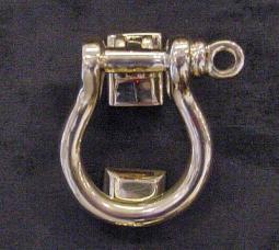 Shackle doorknocker, solid brass