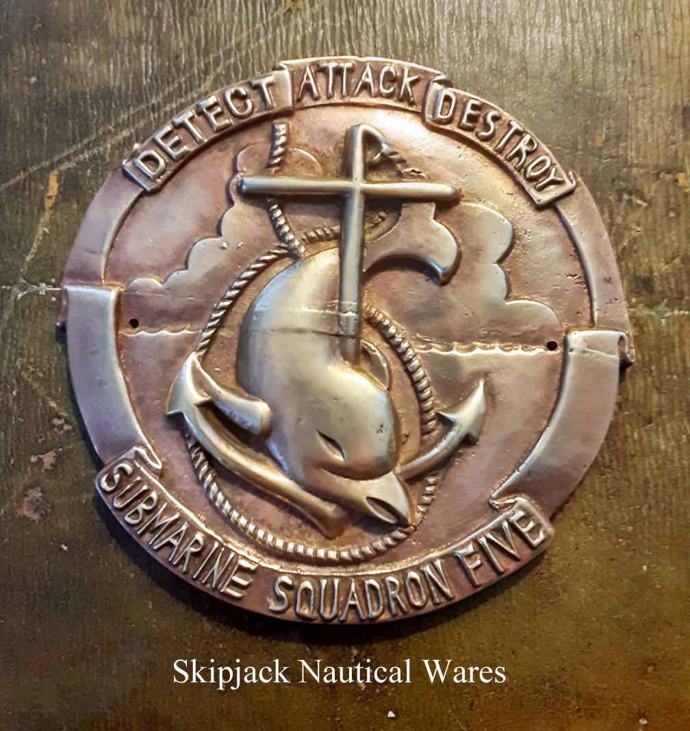 MERMAIDS brass sign plaque, 6 (new): Skipjack Nautical Wares