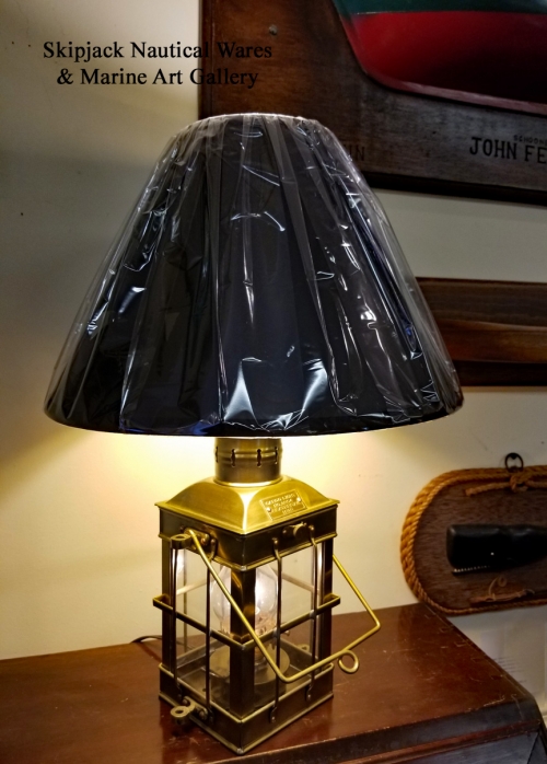 Brass Cargo Lamp Lighting Nautical Coastal Home Decor Classic Md 