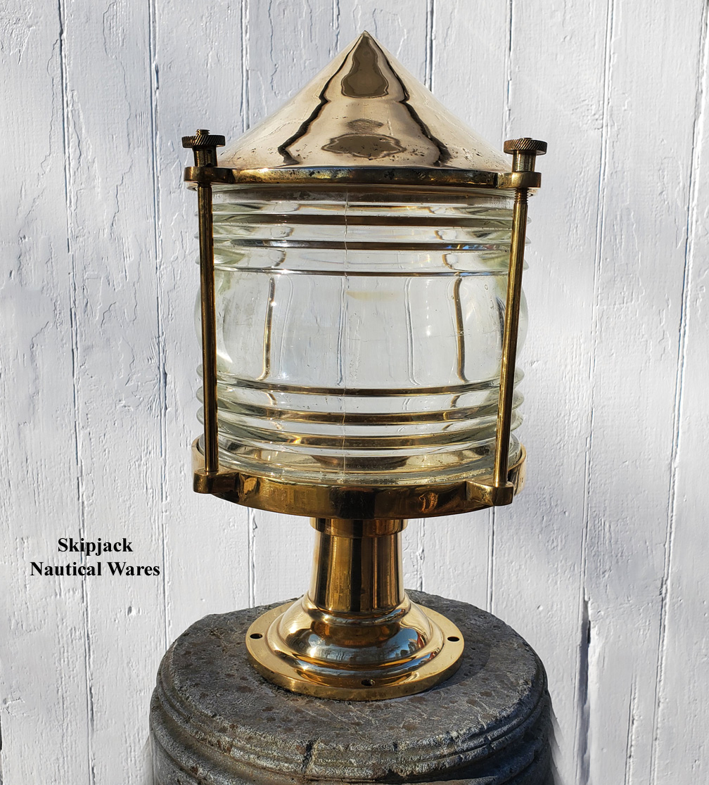 Brass and Bronze Nautical Dock Lights in stock at Dock Lights