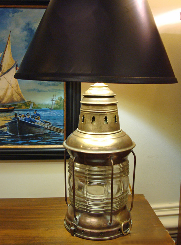 Brass Anchor Oil Lamp Nautical Ship Lantern Boat Lamp