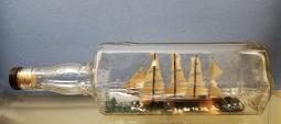 Full-Rigged Tall Ship in a Bottle